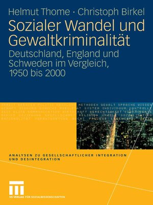 cover image of Sozialer Wandel und Gewaltkriminalität